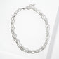 Rope-Texture Polished Brass Chain Necklace