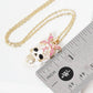 Breast Cancer Awareness Sugar Skull Necklace