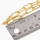 Minimalist Bold Paperclip Chain Bracelet