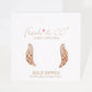 Gold Angel Wing Ear Post Earrings