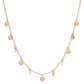 Gold Plated Chain w/ Round Charm Necklace