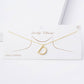 Gold Plated Pearl Initial Necklace