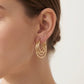 Multi-Strand Hoop Earrings