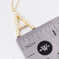 Gold Plated Pearl Initial Necklace