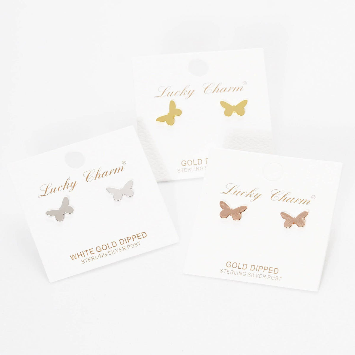 Dainty Butterfly Stud Earrings