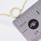 Dainty Pavé Circle Charm Chain Bracelet