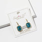 Birthstone Dangle Earrings – Gold-Dipped Octagon Cubic