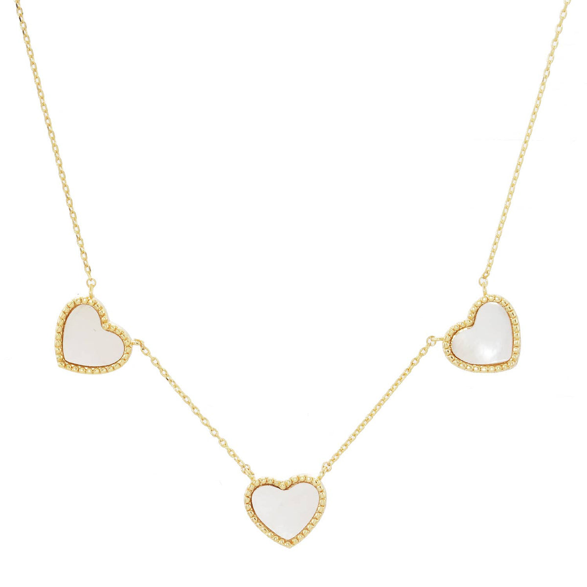 Gold Plated Mayslie Heart Necklace
