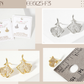Micro-Pave-Set 13mm Ginkgo Leaf Stud Earrings