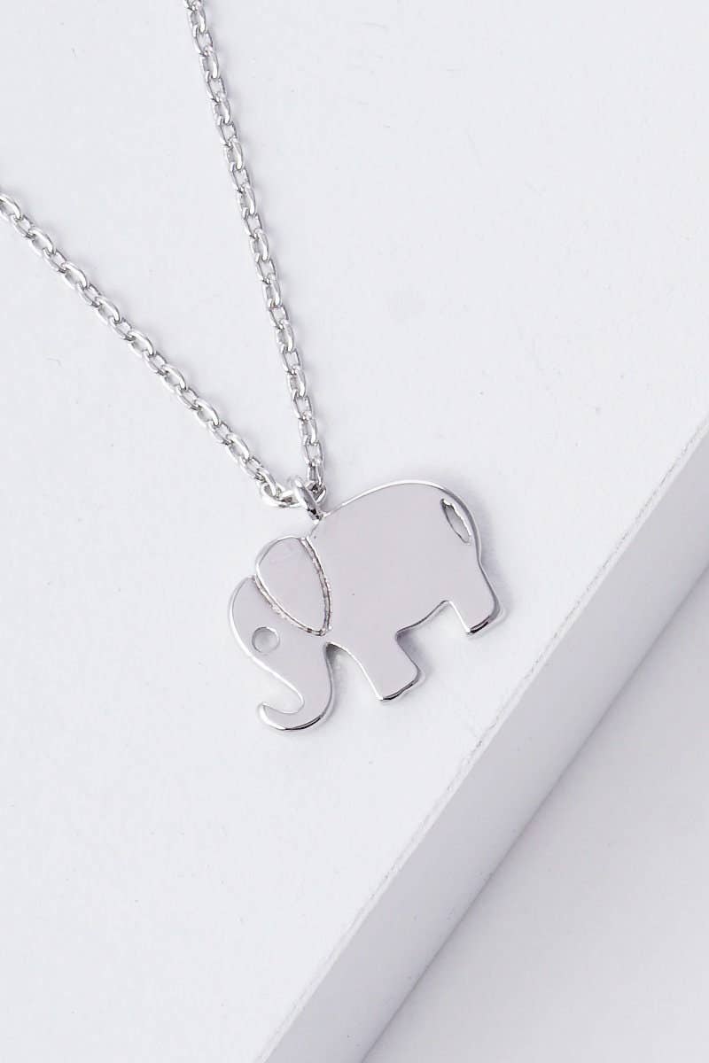 Gold Baby Elephant Necklace