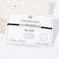 Inspirational Messages "Believe" Tube Bar Bracelet