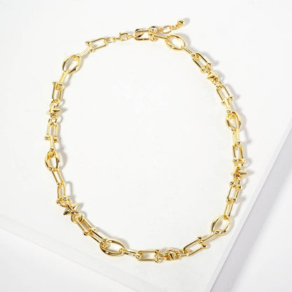 HardWear Oval-Chain Polished with Spike Chain Necklace