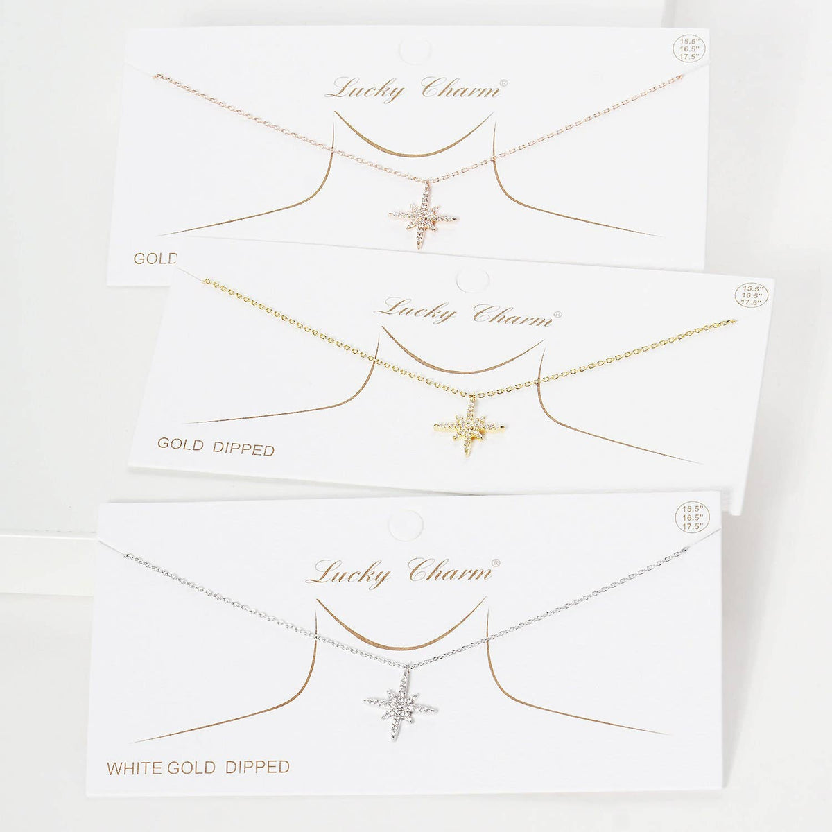 Gold Plated North Star Necklace