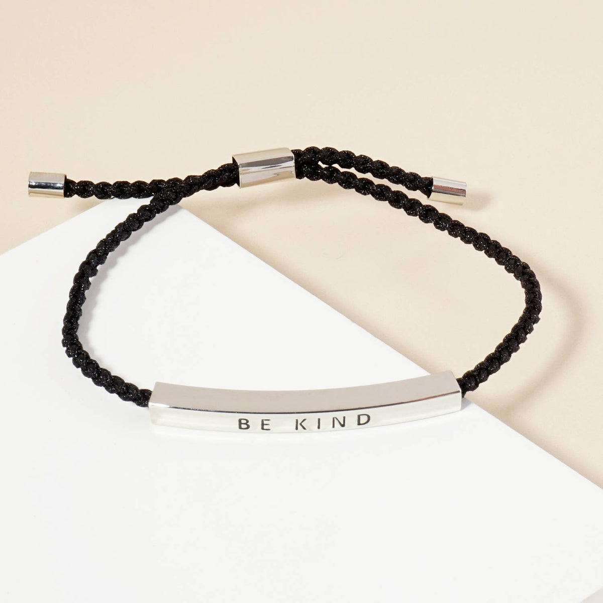 Inspirational Messages "Be Kind" Tube Bar Bracelet