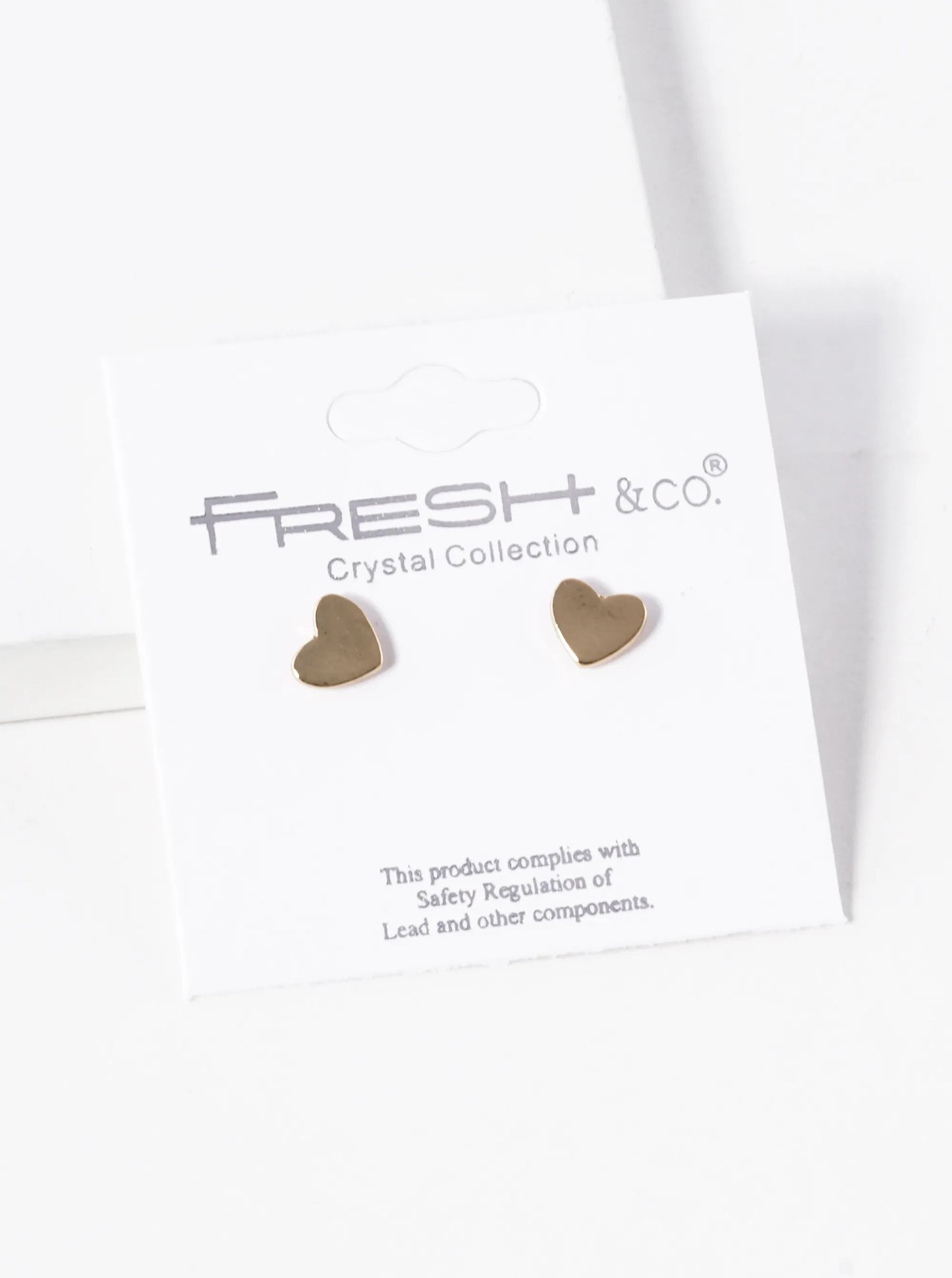 6mm Dainty Heart Stud Earrings