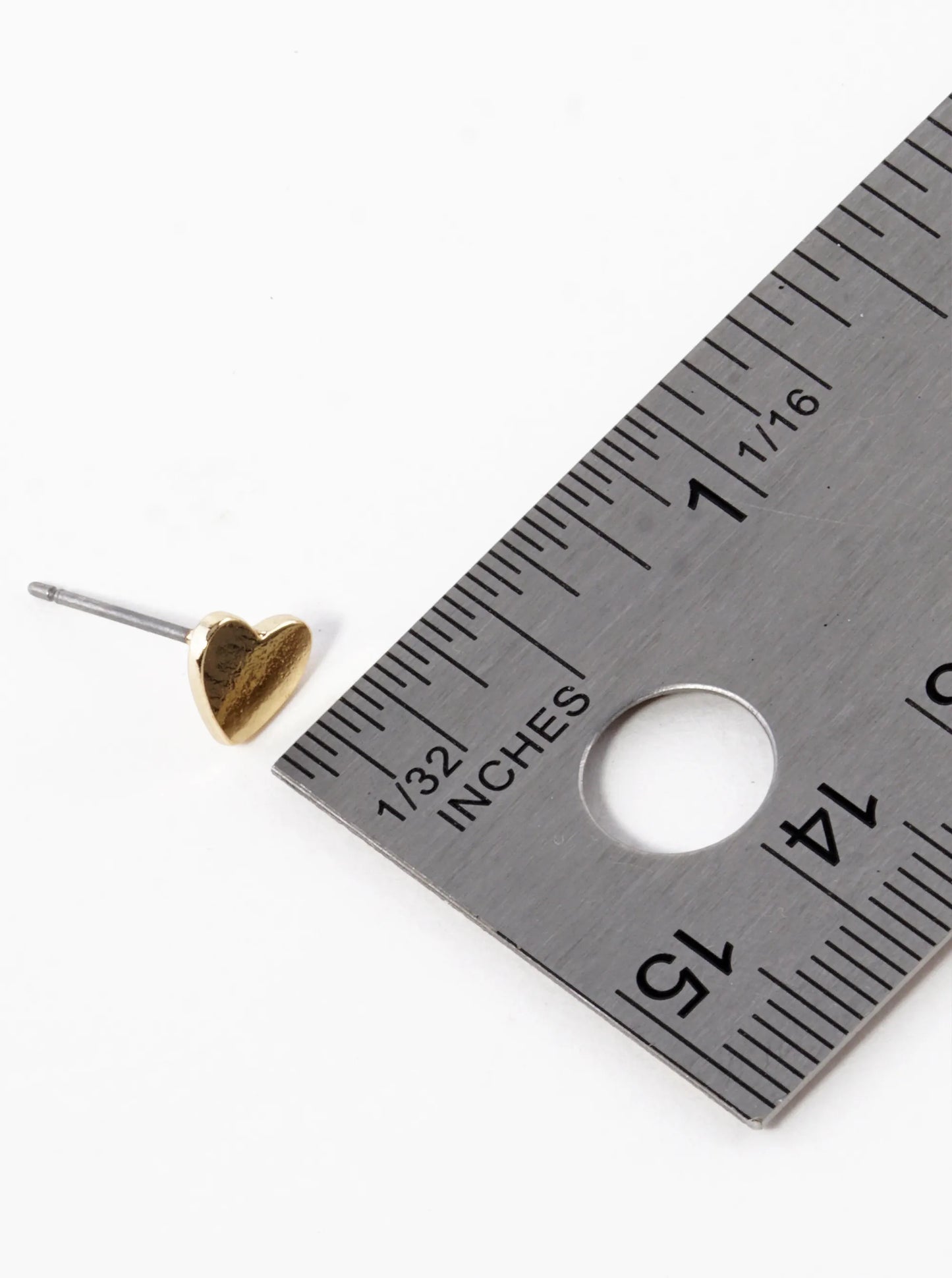 6mm Dainty Heart Stud Earrings