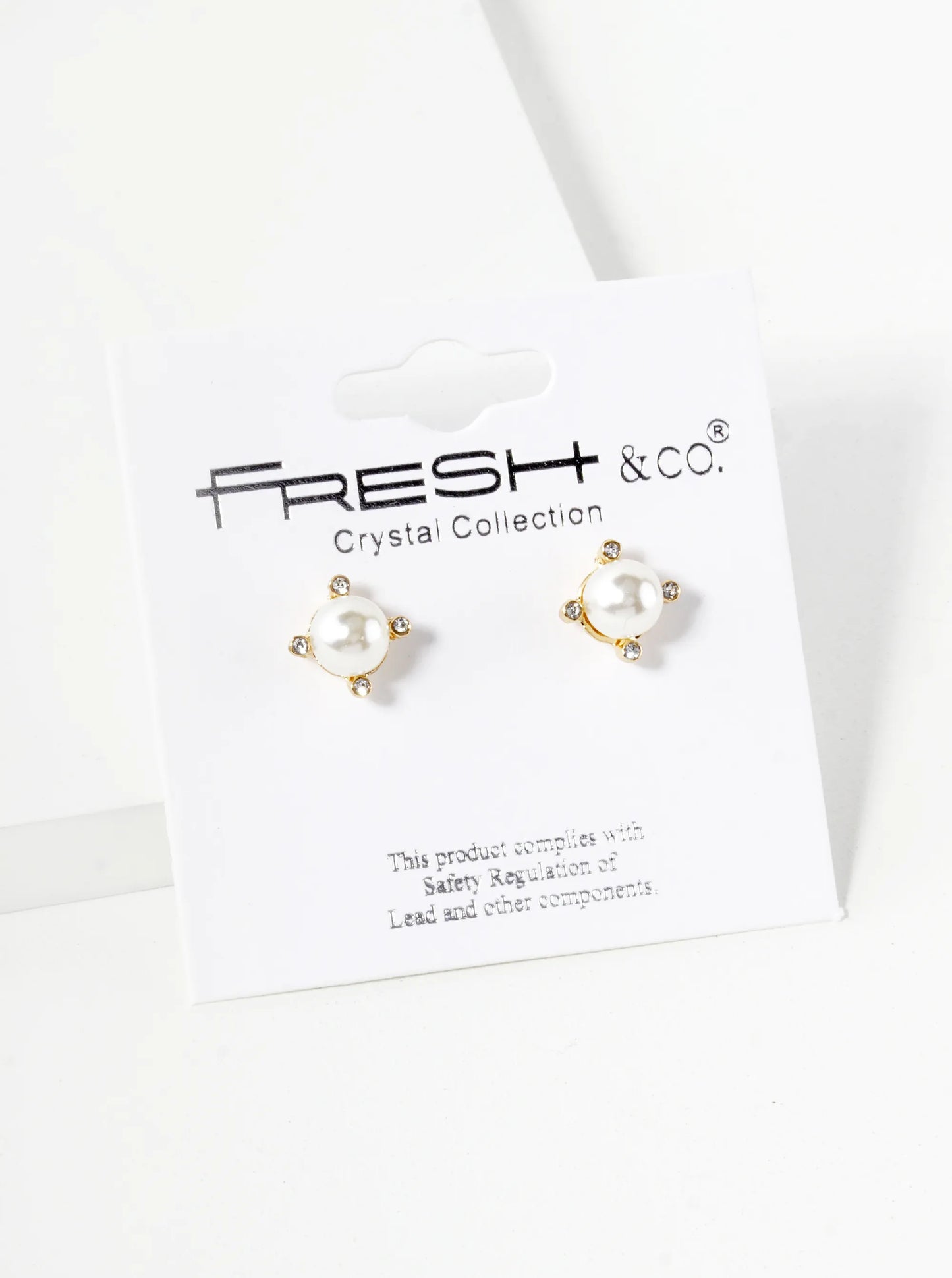 6mm Pearl Bead 4-Prong Stud Earrings