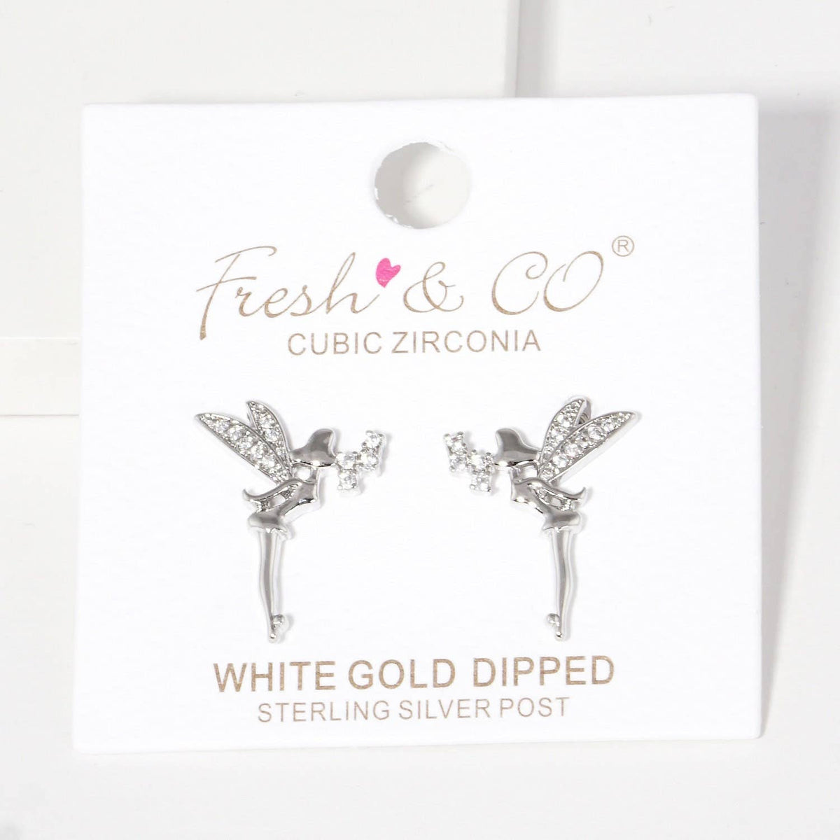 Gold Plated Fairy Stud Earrings