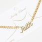 Gold Plated Cuban Link FAITH Necklace