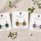 Birthstone Dangle Earrings – Gold-Dipped Octagon Cubic