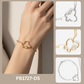 Minimalist Carabiner Clover Bracelet
