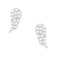 Gold Angel Wing Stud Earrings