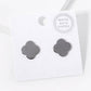 Minimalist Clover Stud Earrings