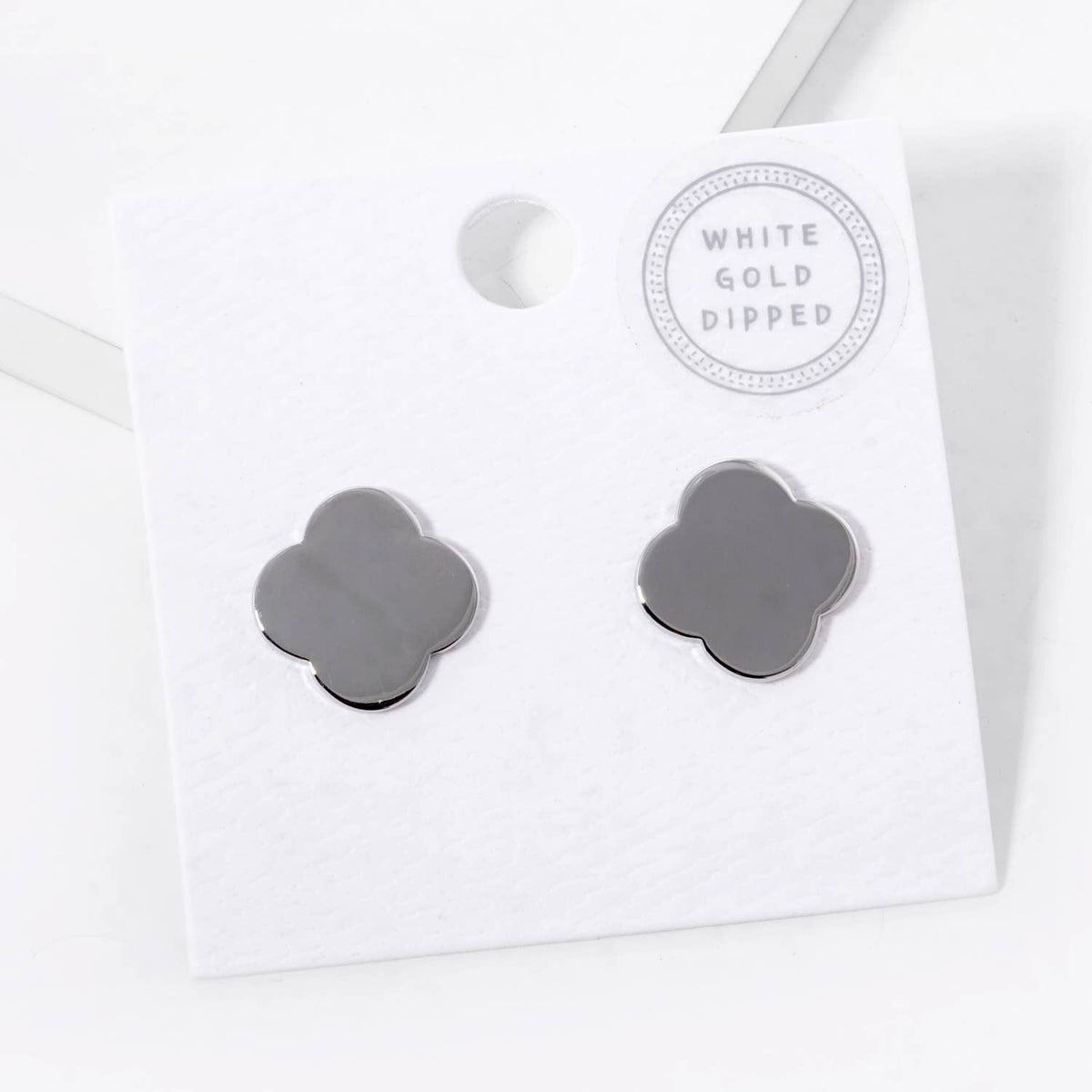 Minimalist Clover Stud Earrings