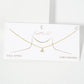 Pave CZ Triangle Pendant Necklace