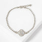 Dainty Gold Dipped Initial Clover Bracelet
