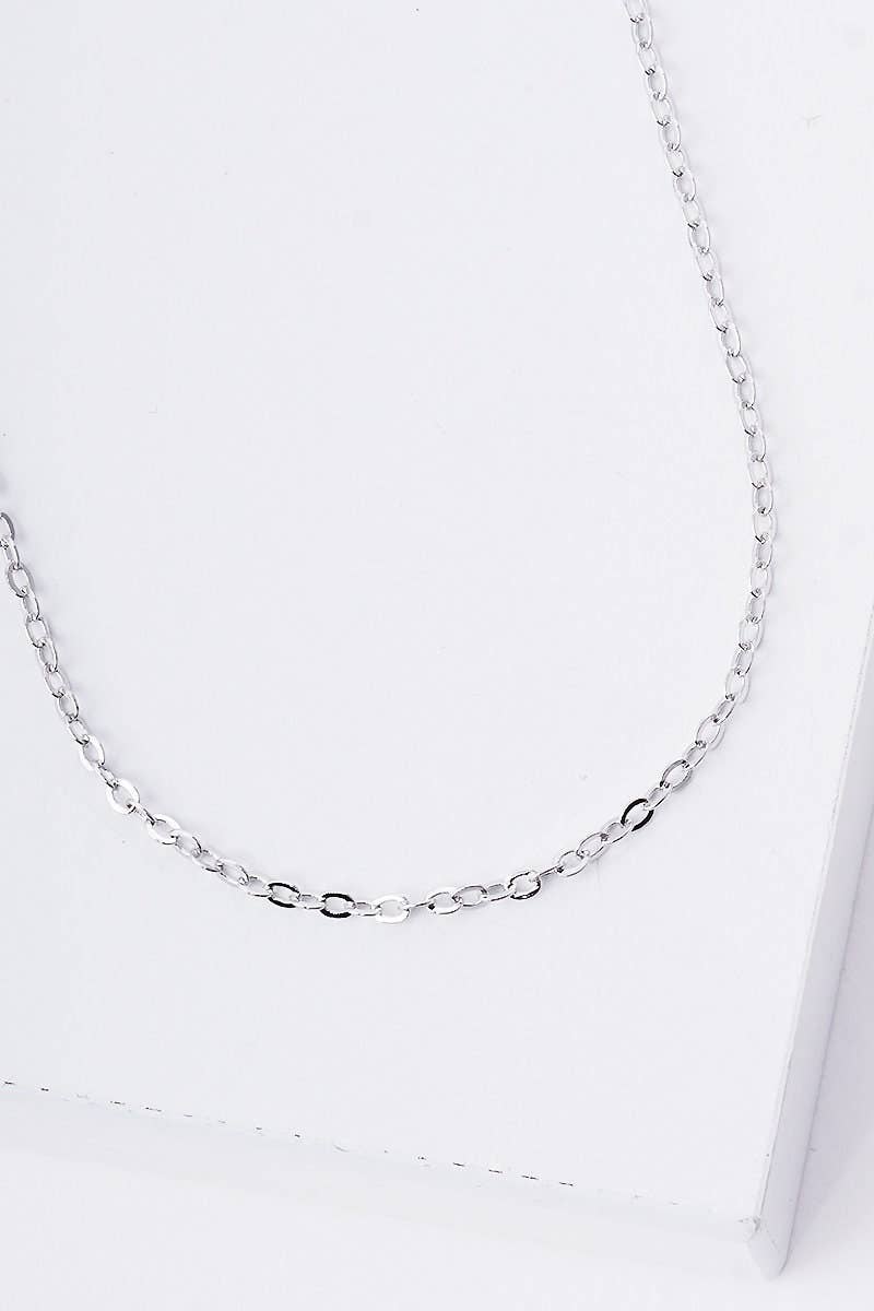 Gold Simple Chain Link Necklace