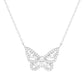 Gold Baguette Butterfly Necklace