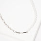Gold Plated Half Pearl Half Chain Necklace