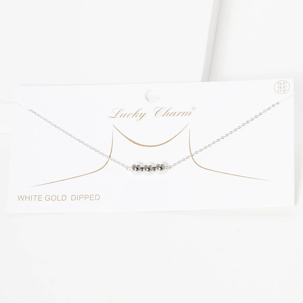 Gold Gorjana Newport Beaded Necklace