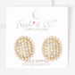 Freshwater Pearl Outline Stud Earrings