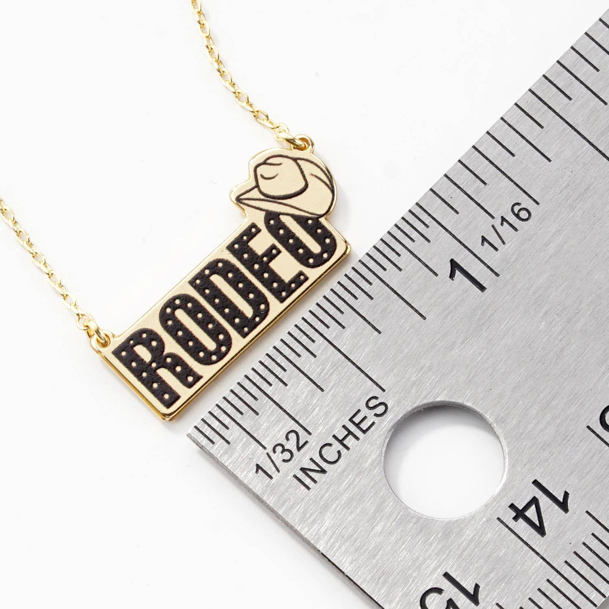 Rodeo Western Bar Pendant Necklace