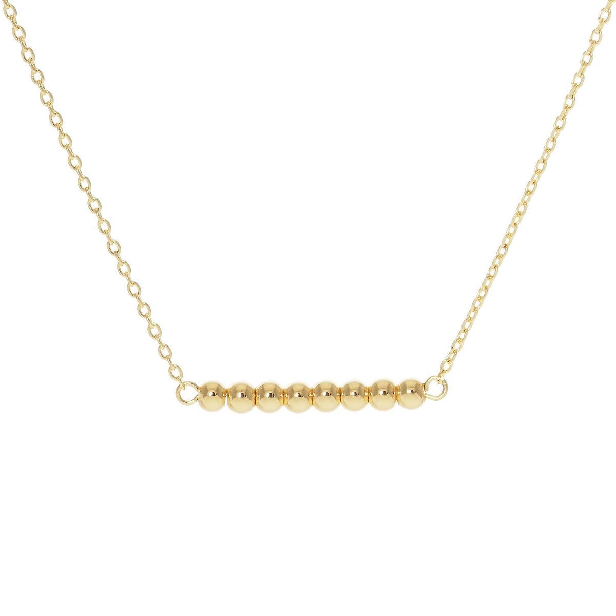 Minimalist Beaded Bridesmaid Necklace
