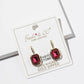 Birthstone Dangle Earrings – Gold-Dipped Octagon Cubic