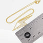 Gold Plated Sideway Lightning Bolt Necklace