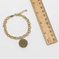 Minimalist Magnetic Clasp Round Disc Chain Bracelet