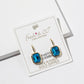 Birthstone Dangle Earrings – Gold-Dipped Octagon Cubic