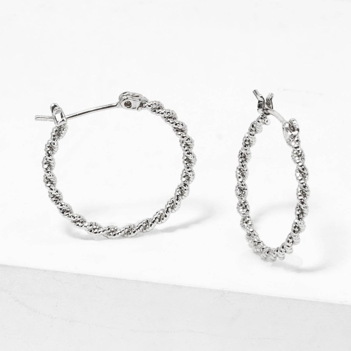Twisted Twist Hoop Earrings