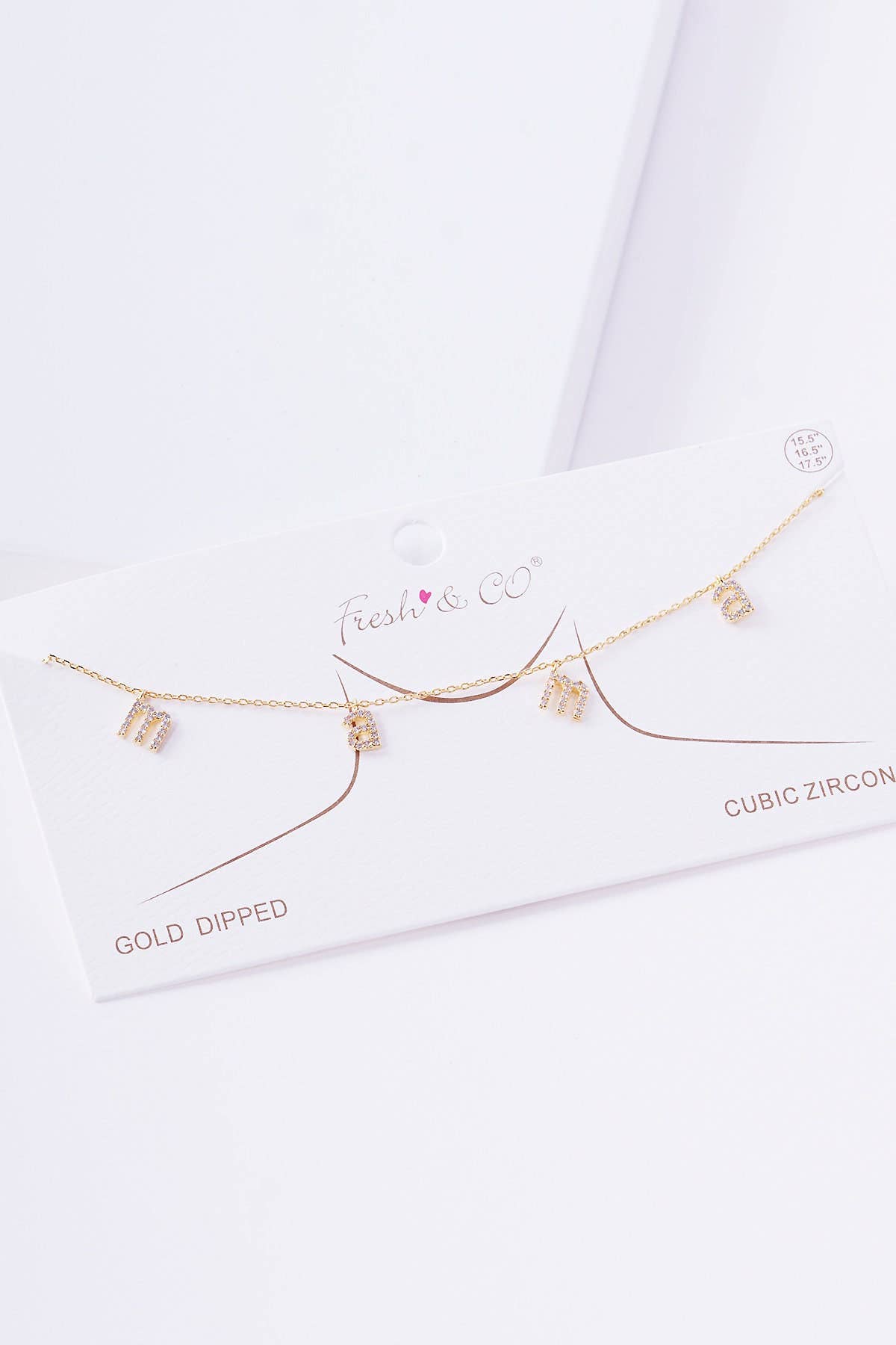 Mini Spaced Cubic Mama Necklace