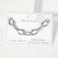 Polished Brass 15mm Twisted Chain and Oval Link Bracelet