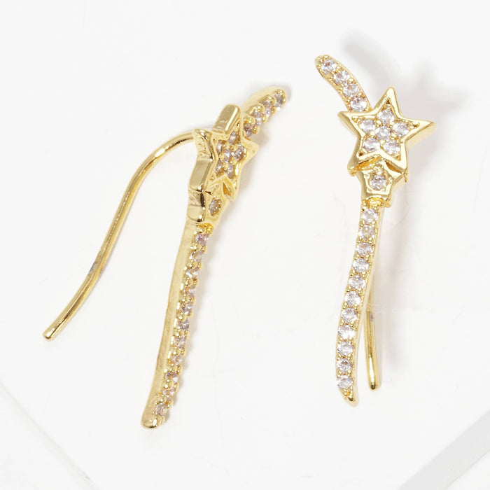 Shooting Star Pave Ear Crawlers