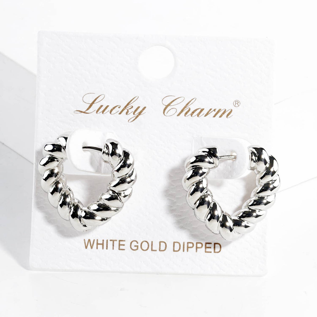 Twisted Rope Huggie Hoop Earrings