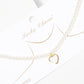 Gold Plated Heart Pearl Necklace