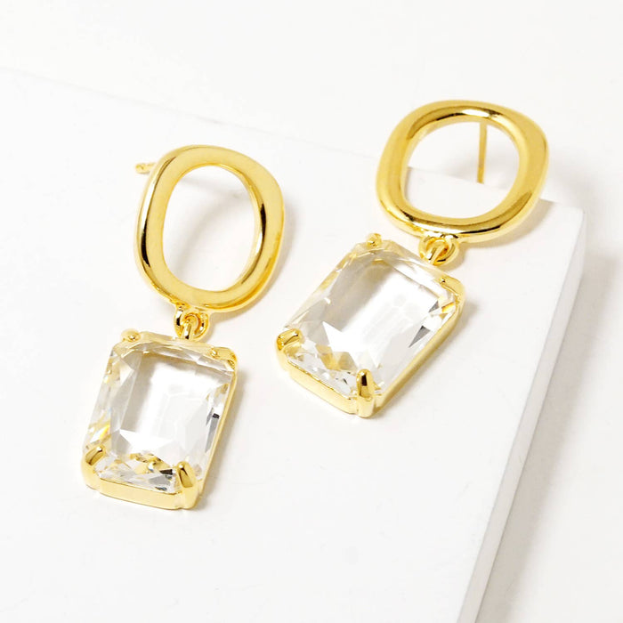 Elegant Crystal Drop Earrings