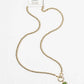 Birthstone Pendant Necklace – Gold-Dipped Ball Chain