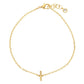 Gold Plated Initial Letter Bracelet